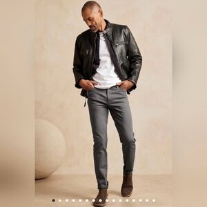 Banana Republic Men's the traveler slim gray denim pants size 32x30